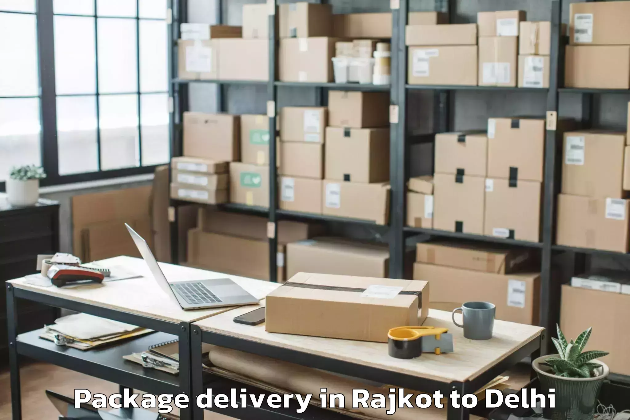 Leading Rajkot to Unity One Mall Cbd Shahdara Package Delivery Provider